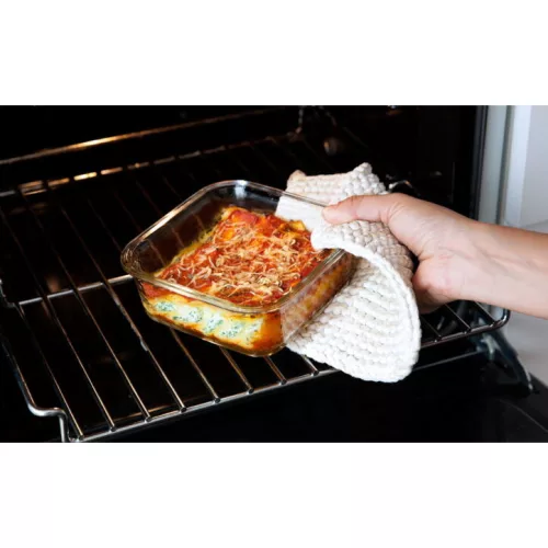 Curver Smart Cook üveg, négyzet alakú, sütőbe helyezhető ételtartó 2,3l