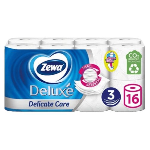 Zewa Deluxe toalettpapír 3 rétegű 16 tekercs 100% cellulóz Fehér