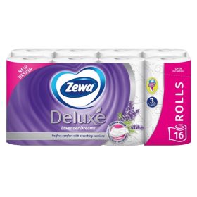   Zewa Deluxe toalettpapír 3 rétegű 16 tekercs 100% cellulóz Levendula