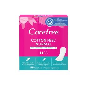 Carefree tisztasági betét 56db Cotton feel normal Fresh 