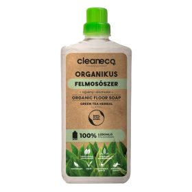   Cleaneco Organikus felmosószer 1l Green tea herbal illat, komposztálható csomagolásban