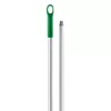 Igeax élelmiszeripari aluminium nyél menetes 130cm-es 25 mm átmérőjű, zöld