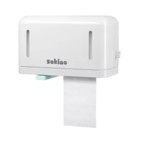  Wepa Satino Mini duo kistekercses toalettpapír tartó ABS műanyag, fehér