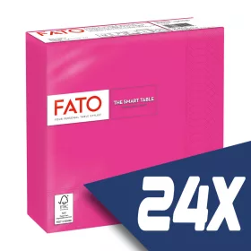   Fato Szalvéta 33x33cm fuxia 2 rétegű 50 lap/csomag (24 csomag)