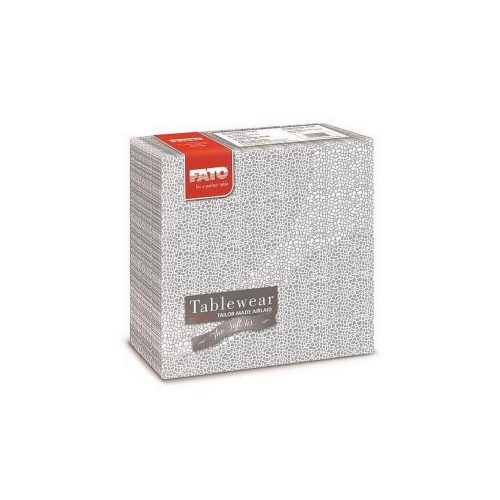 Fato Airlaid szalvéta 40x40cm Mosaic silver 50 lapos