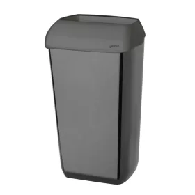 Celtex falra szerelhető, nyitott fedeles kuka, 23 L fekete