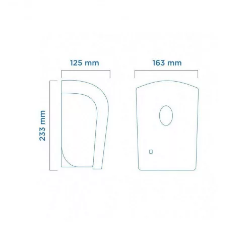 Carpex szenzoros folyékony szappan és kézfertőtlenítő gél adagoló, utántölthető 900 ml