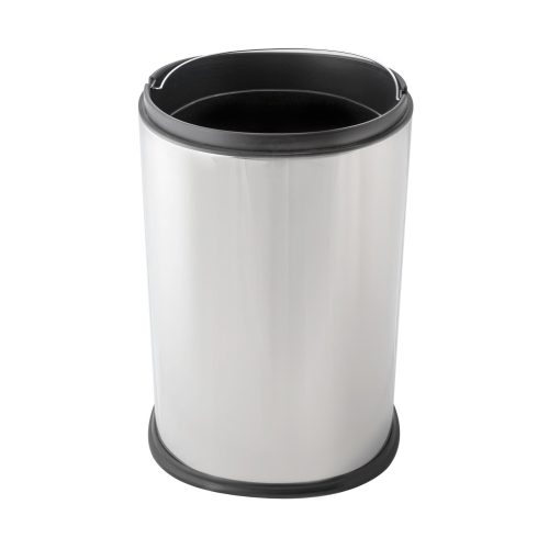 Fedél nélküli, rozsdamentes acél szemetes kuka, 5 L, 18x26cm, fényes 430SS