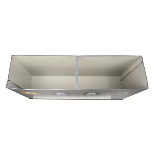 EKO rozsdamentes horganyzott acél szelektív szemetes 4 részes 4x60L