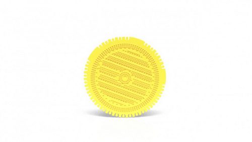 Piszoár illatosító rács Carpex, wave, citrus (sárga)