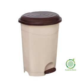   Planet Pedálos szemetes kuka, műanyag, ECO barna kivehető kosárral, 12L NO3