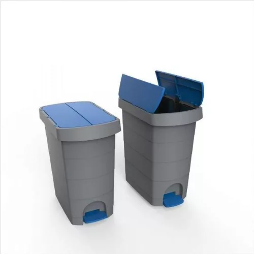 Planet Pelikán Slim pedálos szemetes eco antracit színű, antracit fedéllel 60L