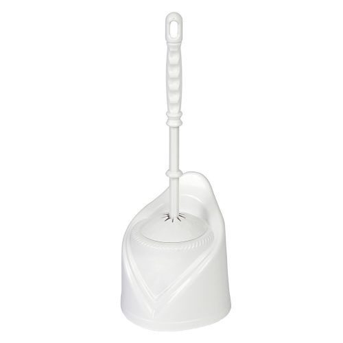 Wc kefe+tartó műanyag fehér 30db/karton