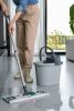 York felmosó szett ovális vödörrel, szintetkus lapos moppal, nyéllel, préssel, szürke