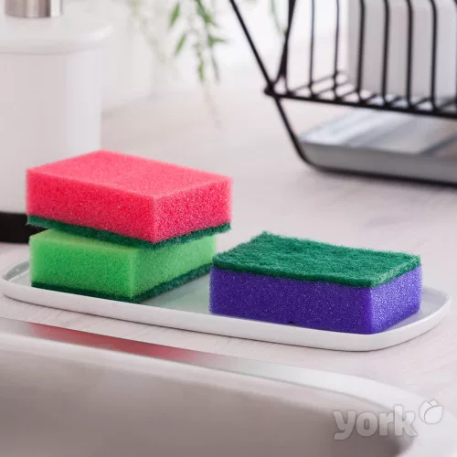YORK maxi – 5 darabos dörzsis szivacs, 10x6,5 cm