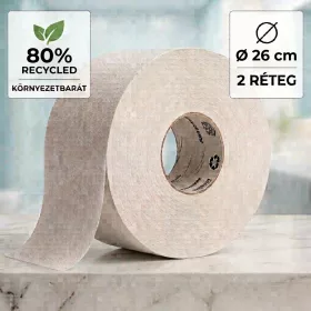   Ipari nagytekercses toalett papír, 26cm, 2 réteg, 80% cellulóz, 6db/csomag