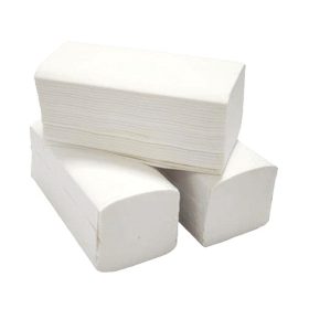   Hajtogatott kéztörlő "V" 25x20cm 1 réteg  100% cellulóz, 20x250 lap/karton, Natúr