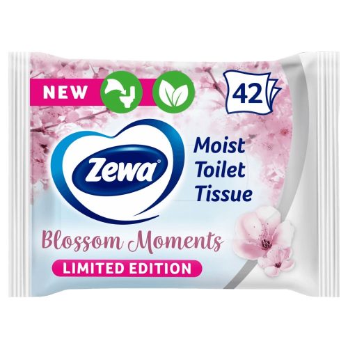 Zewa Nedves toalettpapír 42db Blossom Moments